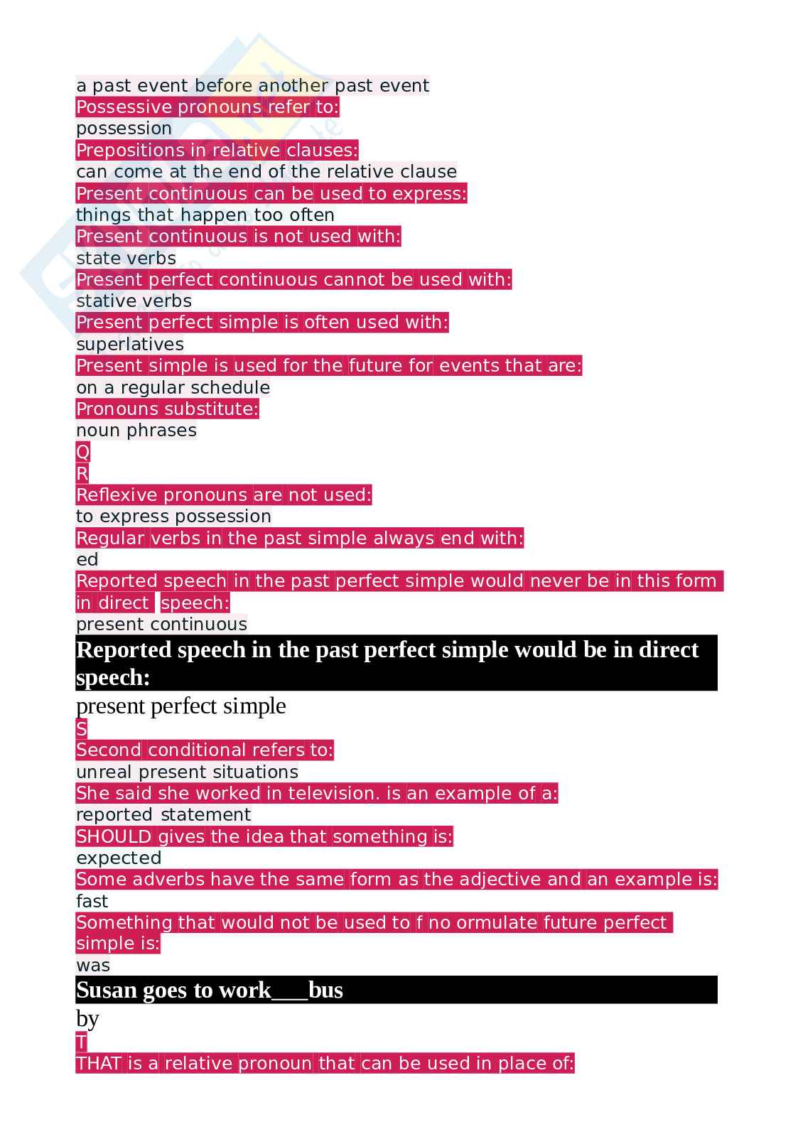 Domande e risposta Lingua inglese (Ultima versione) Pag. 6