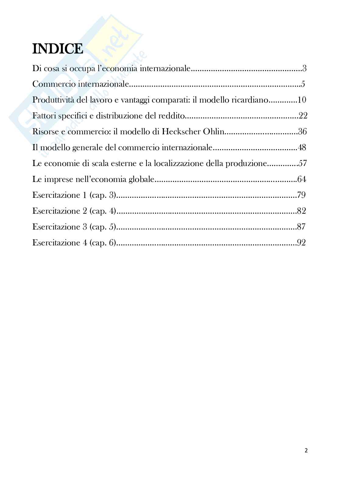 Economia degli scambi internazionali completa Pag. 2