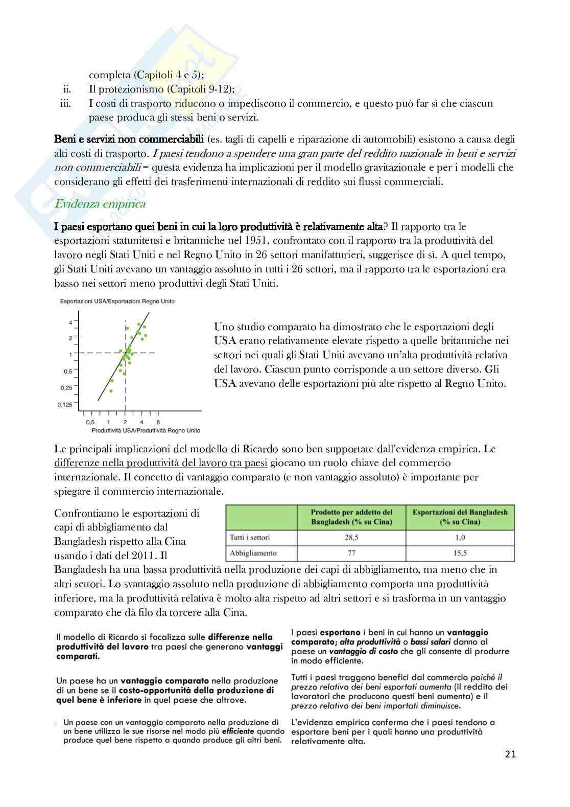 Economia degli scambi internazionali completa Pag. 21