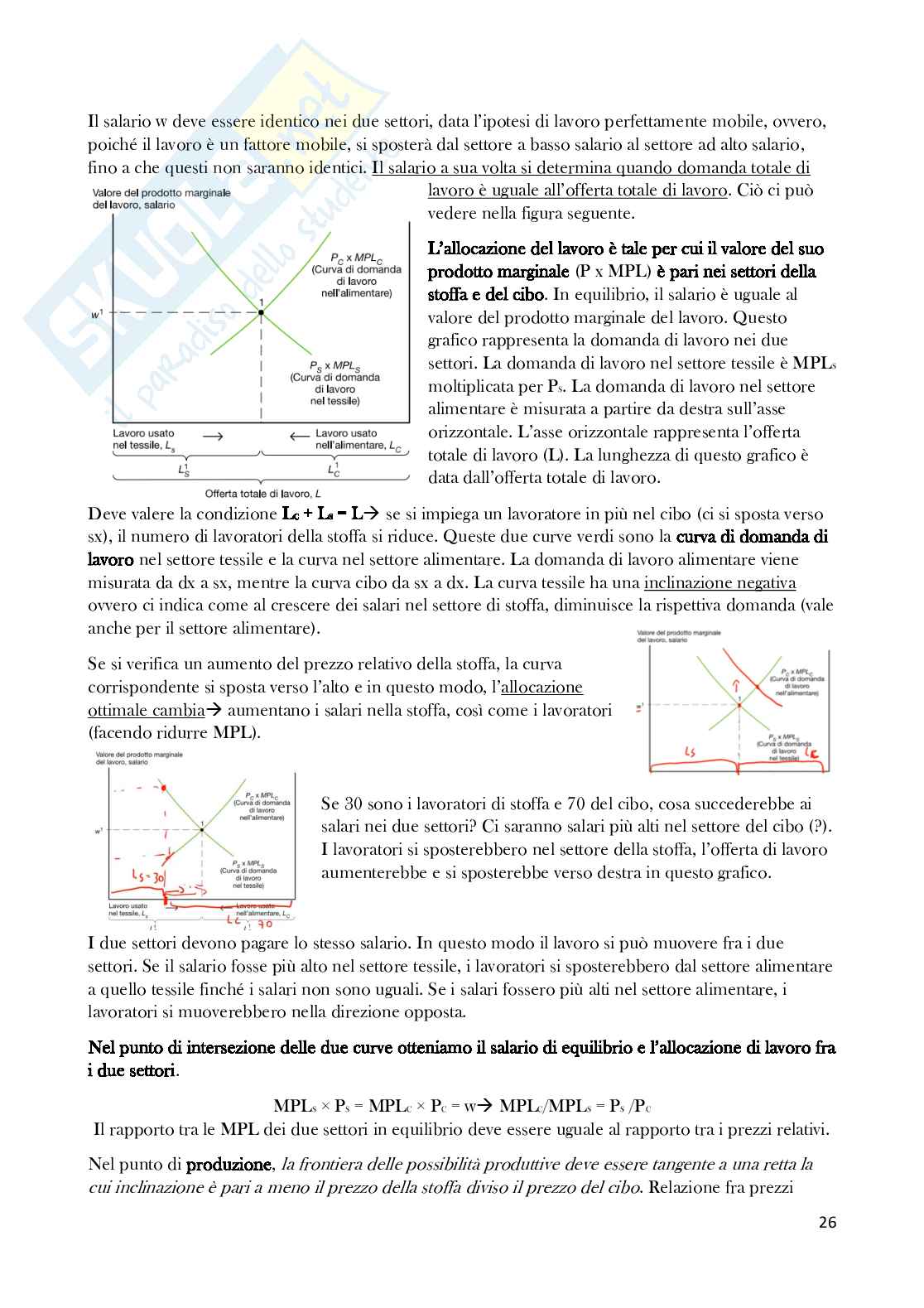 Economia degli scambi internazionali completa Pag. 26