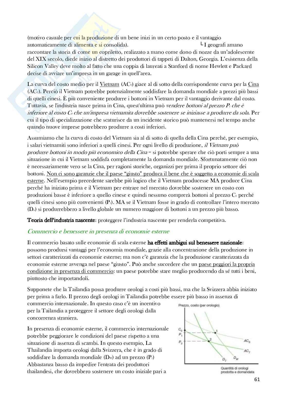 Economia degli scambi internazionali completa Pag. 61
