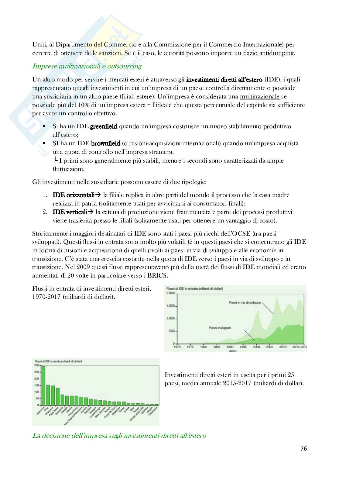 Economia degli scambi internazionali completa Pag. 76