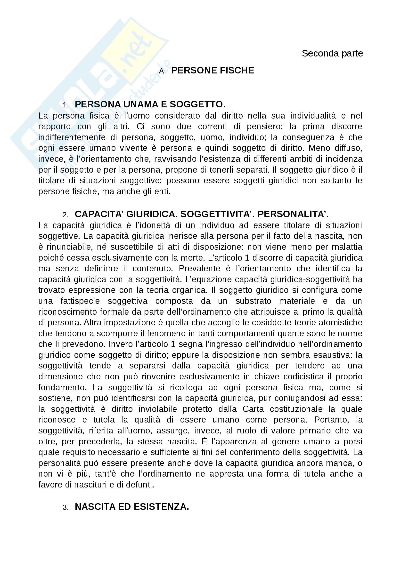 Riassunto esame diritto privato, docente Stefano Polidori, libro consigliato Perlingeri Pag. 1