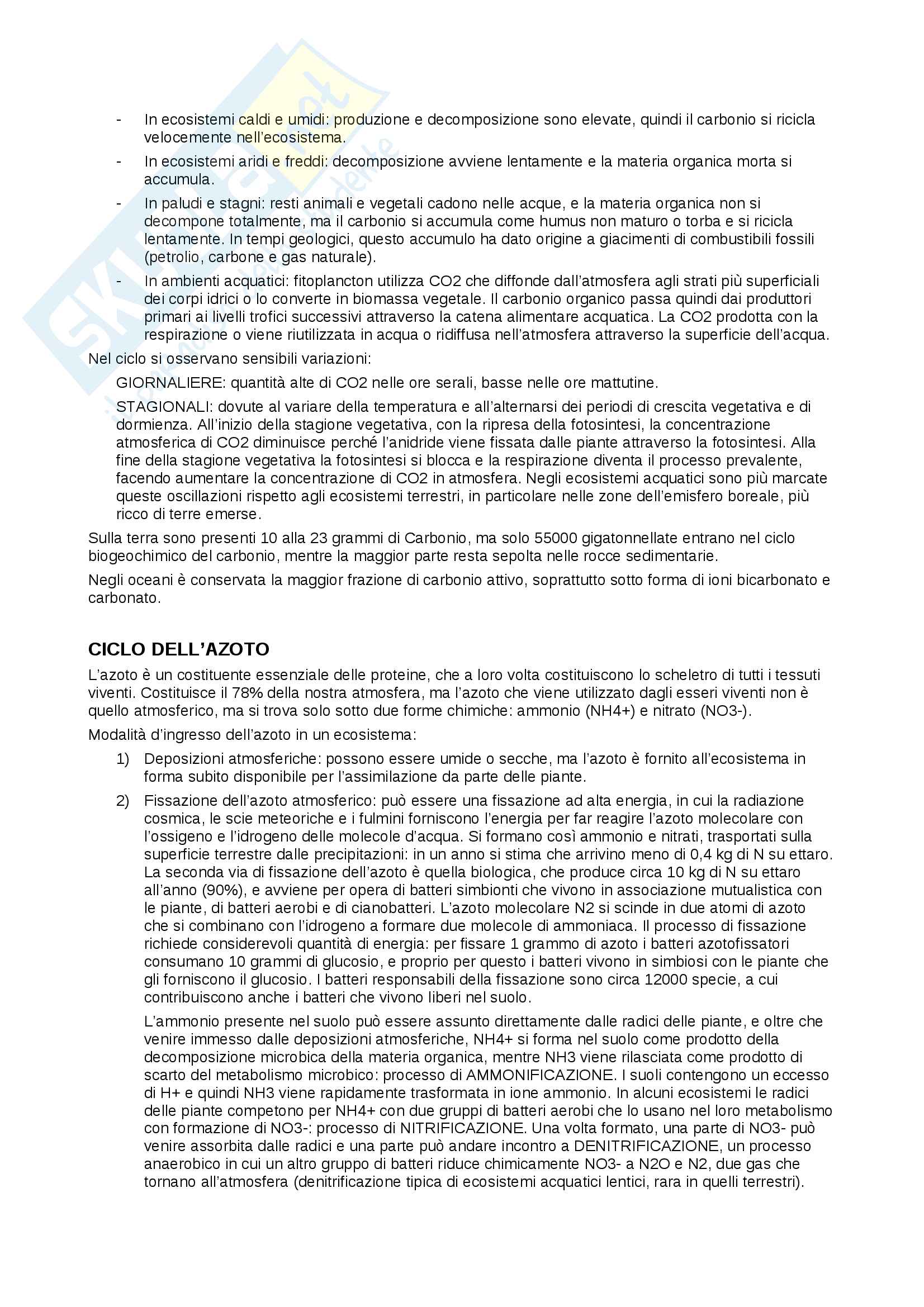 Appunti di Ecologia Pag. 11