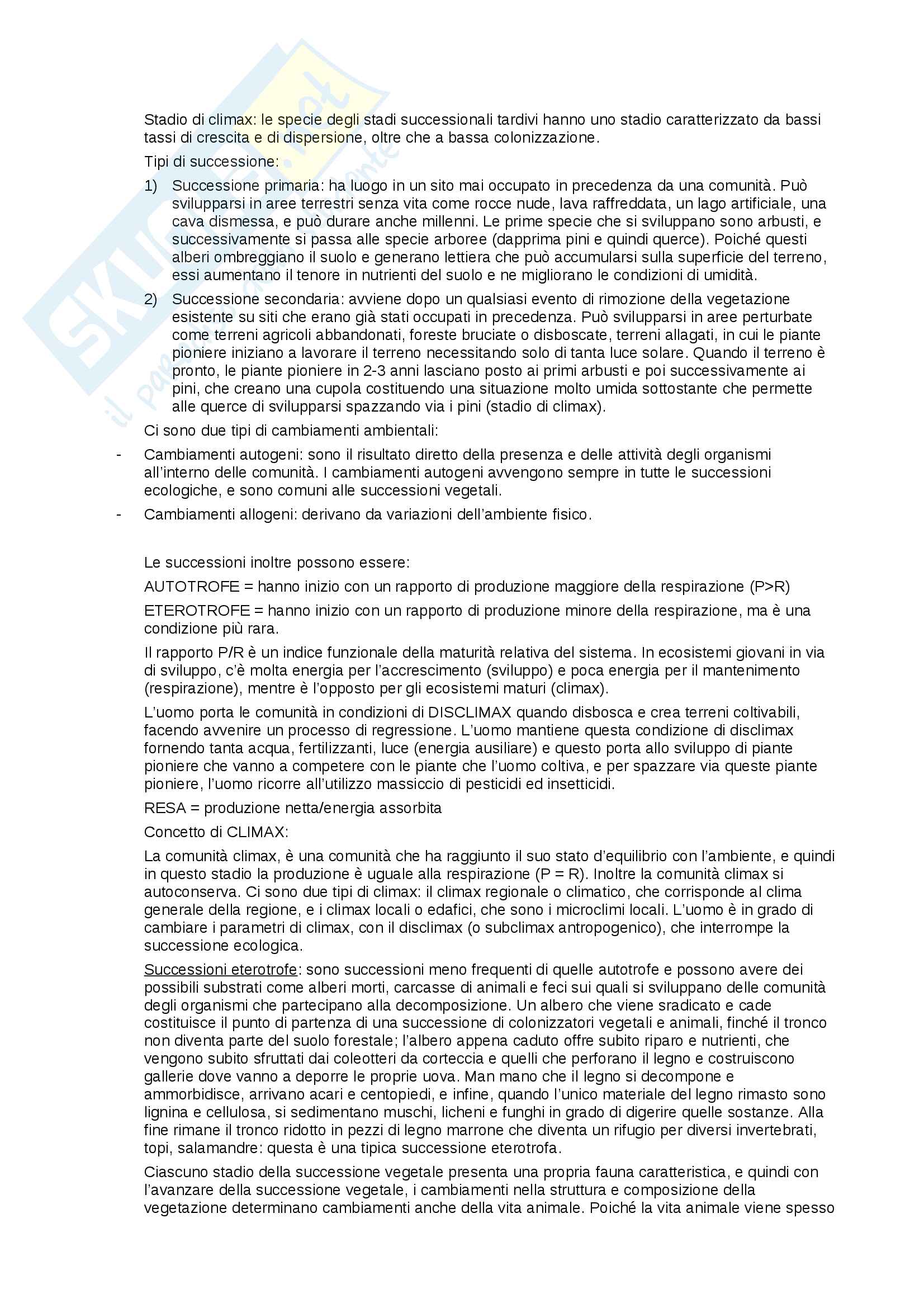 Appunti di Ecologia Pag. 31
