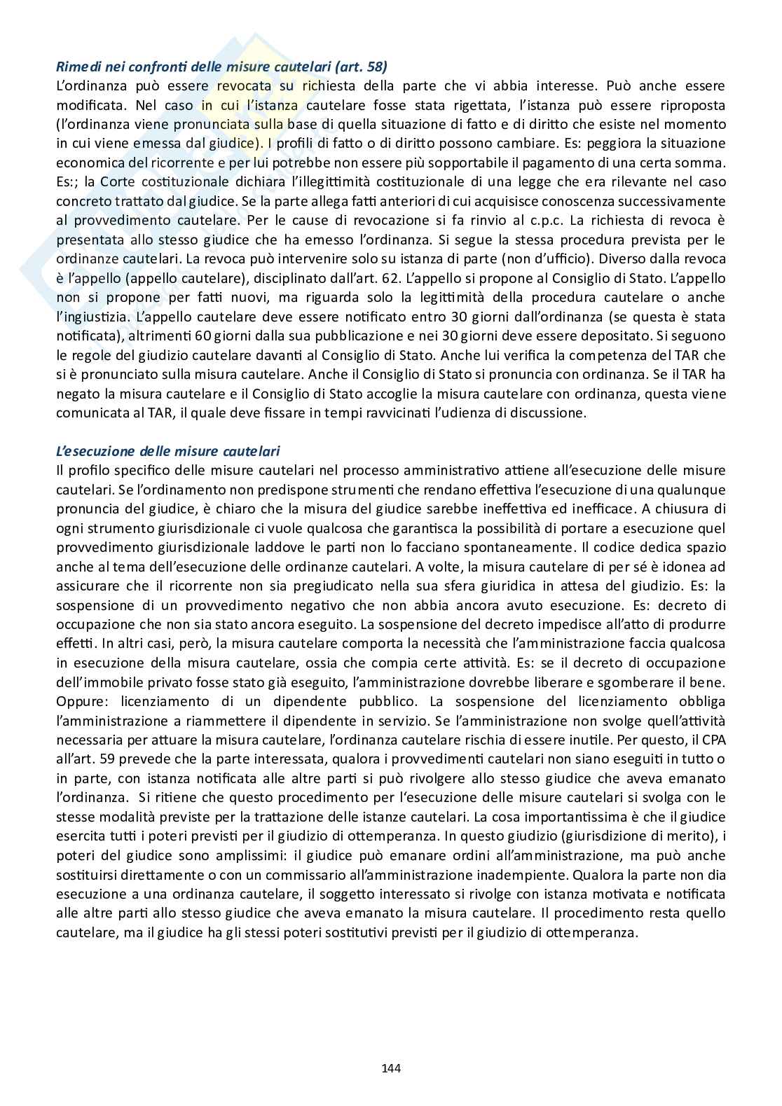 Diritto processuale amministrativo (riti speciali e procedimento cautelare) Pag. 11