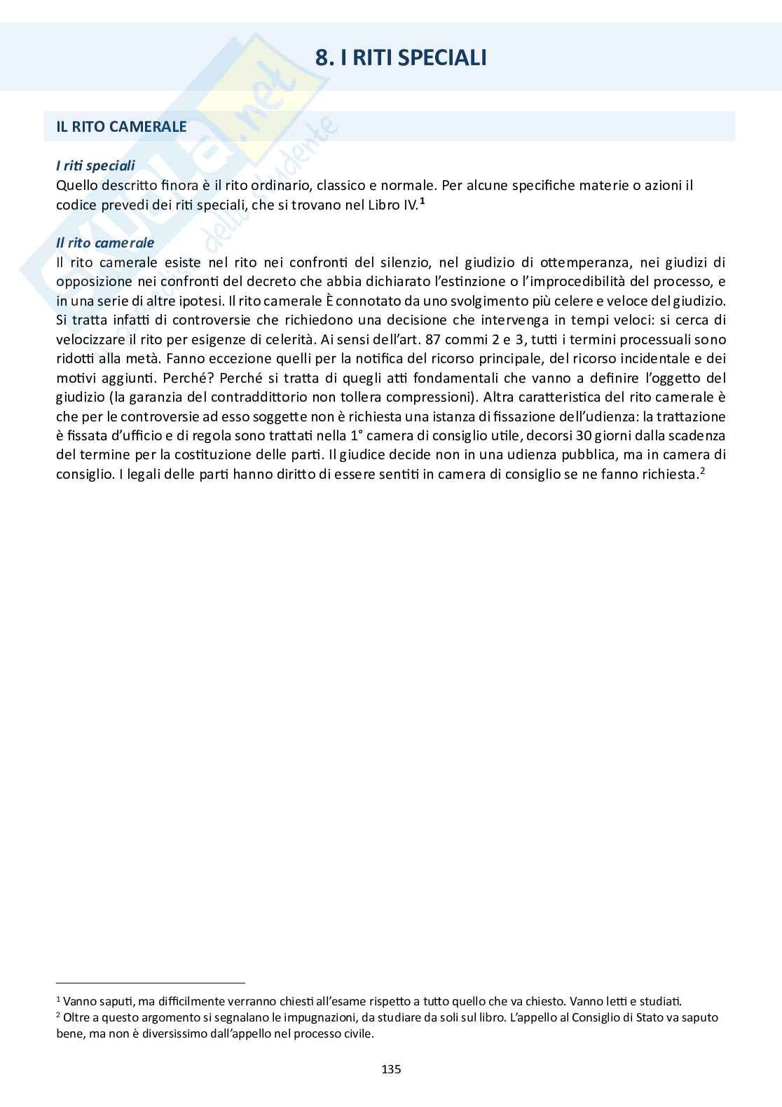Diritto processuale amministrativo (riti speciali e procedimento cautelare) Pag. 2