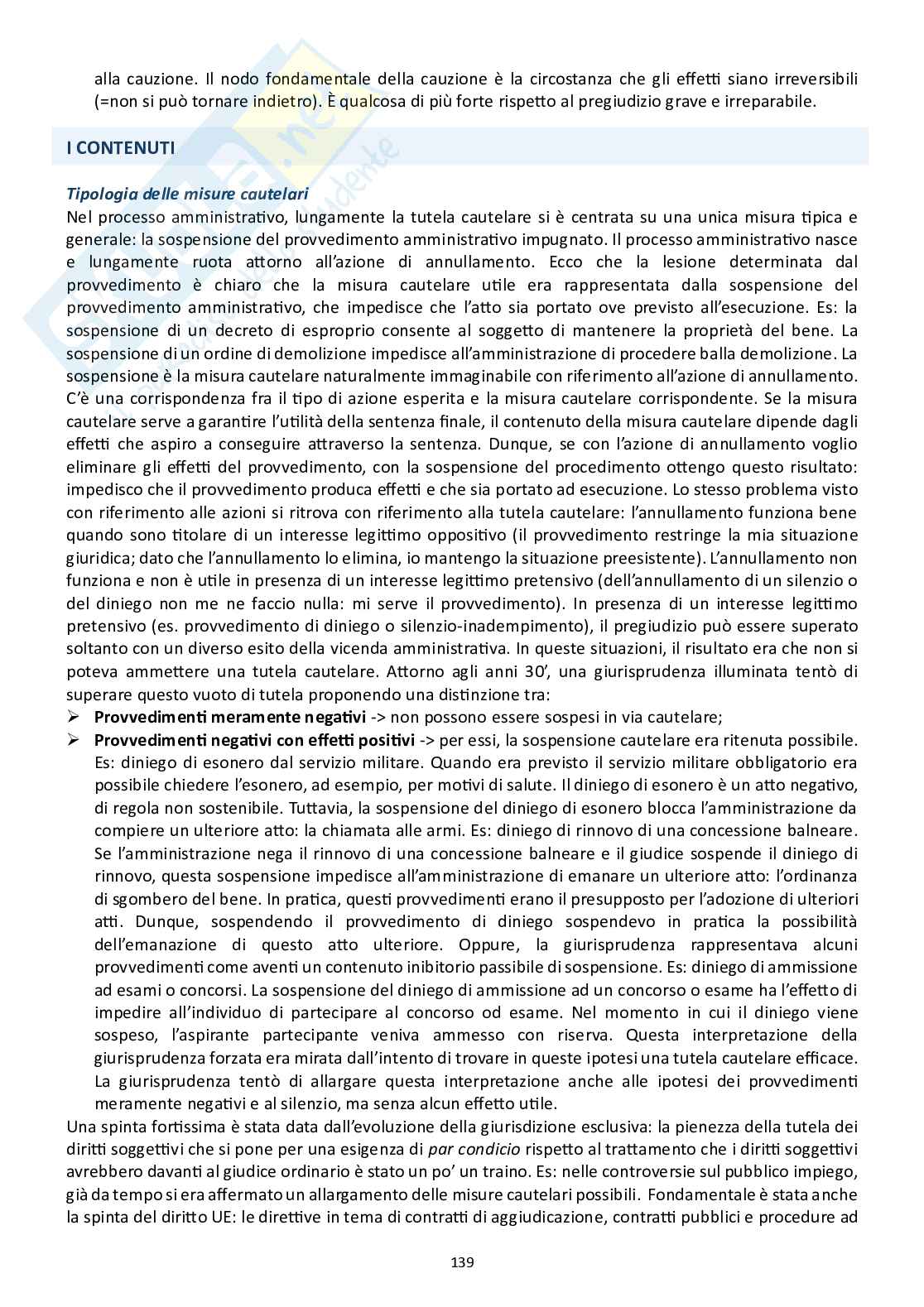 Diritto processuale amministrativo (riti speciali e procedimento cautelare) Pag. 6