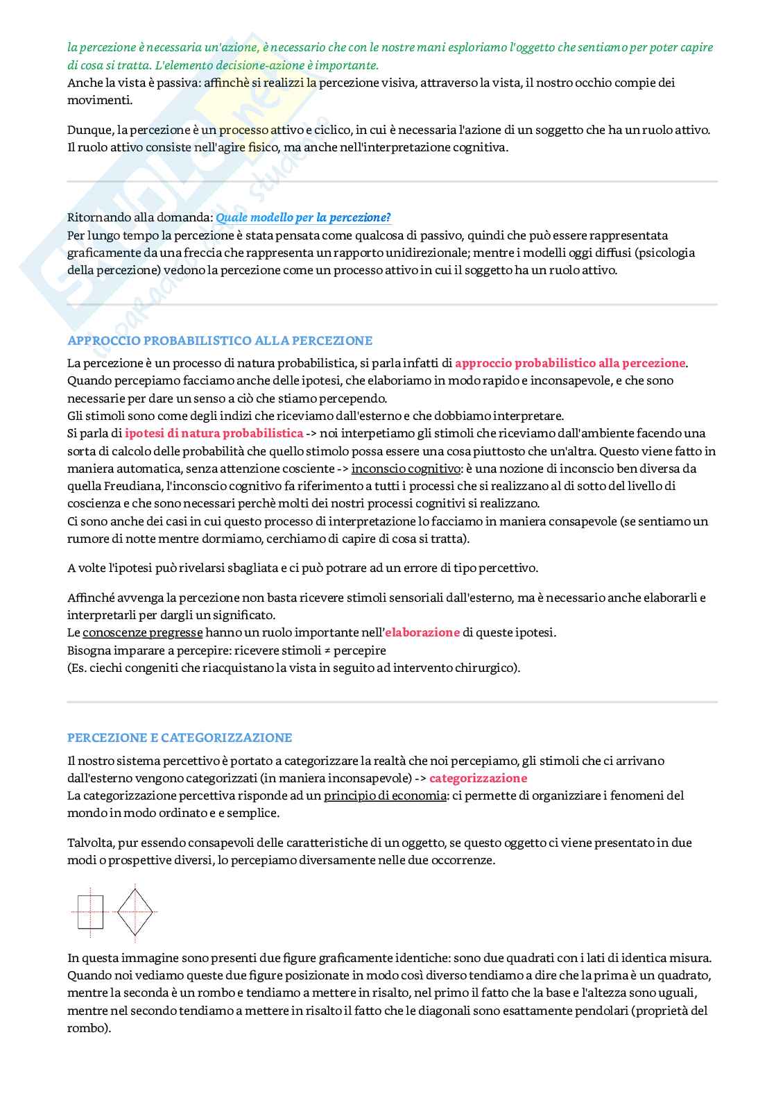 Appunti di Psicologia generale Pag. 21