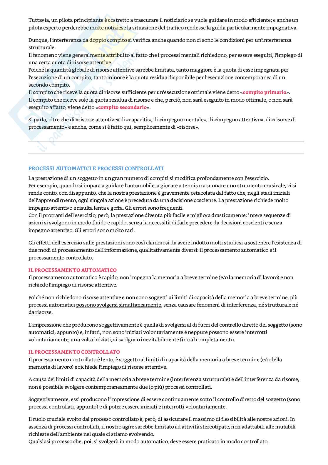 Appunti di Psicologia generale Pag. 46