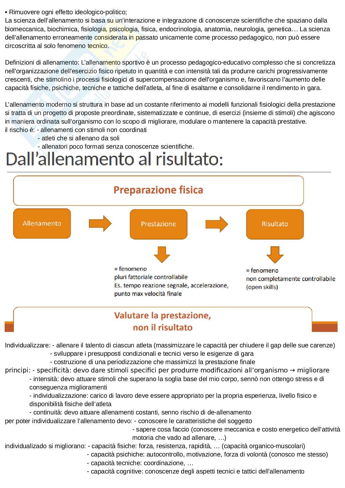 Appunti discorsivi e schematici di TTD modulo preparazione fisica   Pag. 6