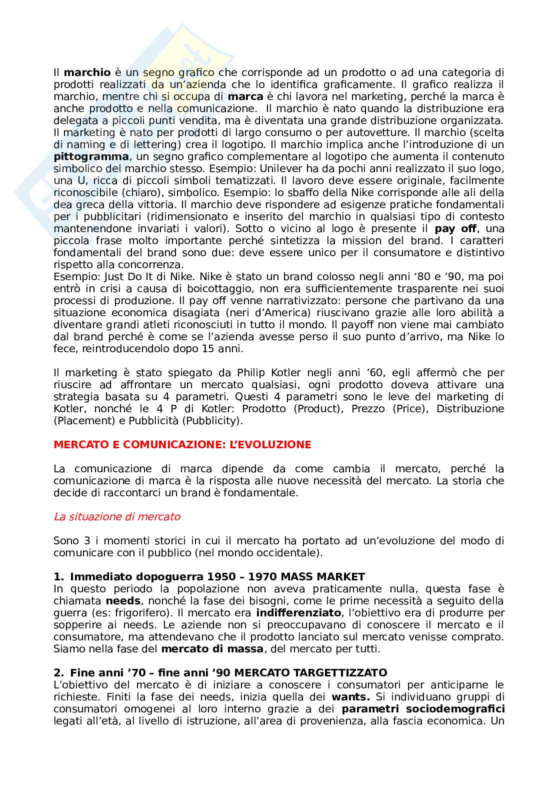 Comunicazione pubblicitaria Pag. 1