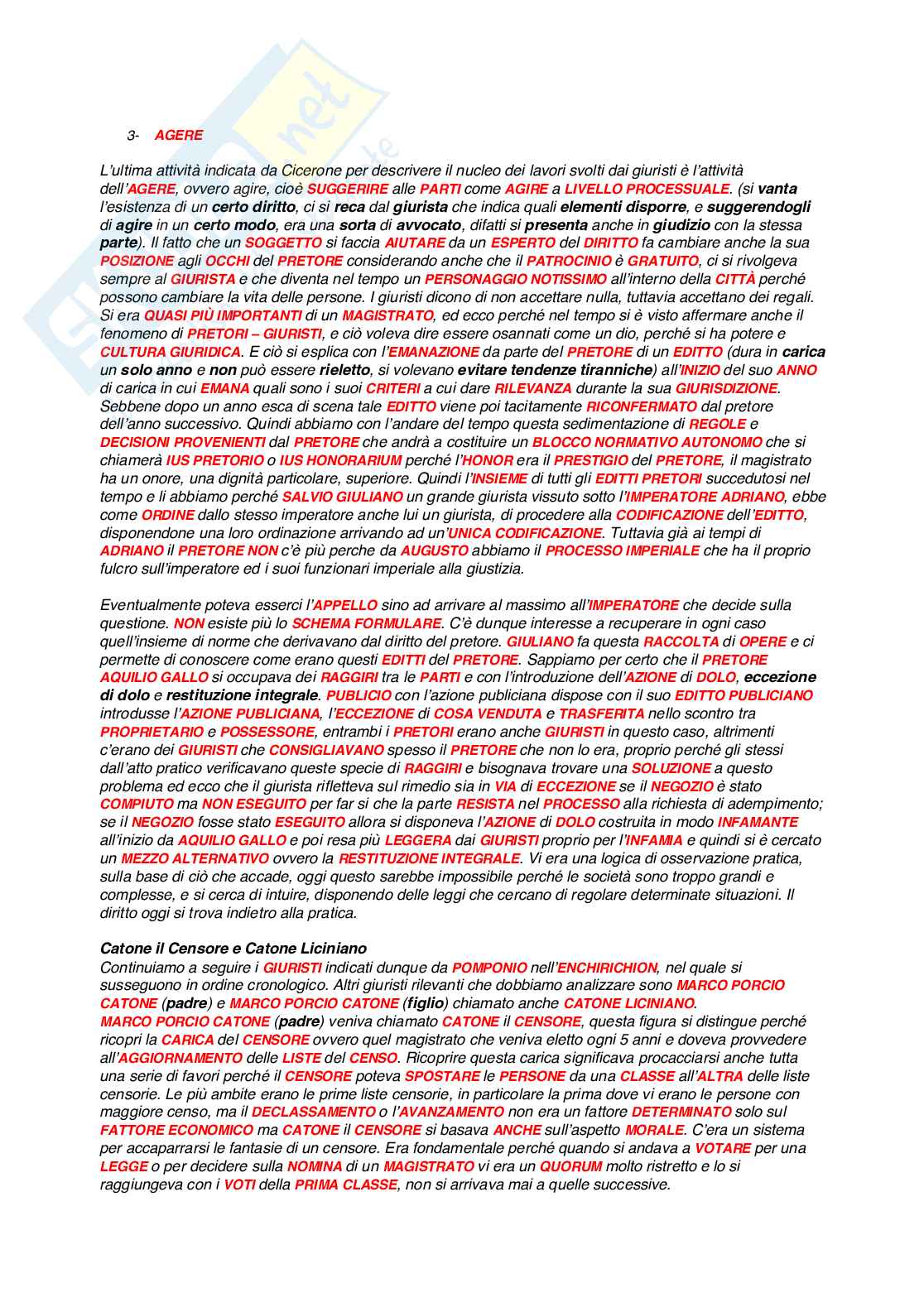 Riassunto esame Diritto romano, Prof. Frunzio Marina, libro consigliato C.A. Cannata, Per una storia della scienza giuridica europea, I. Dalle origini all'opera di Labeone, Giappichelli, Torino, 1997, C. Cannata Pag. 11