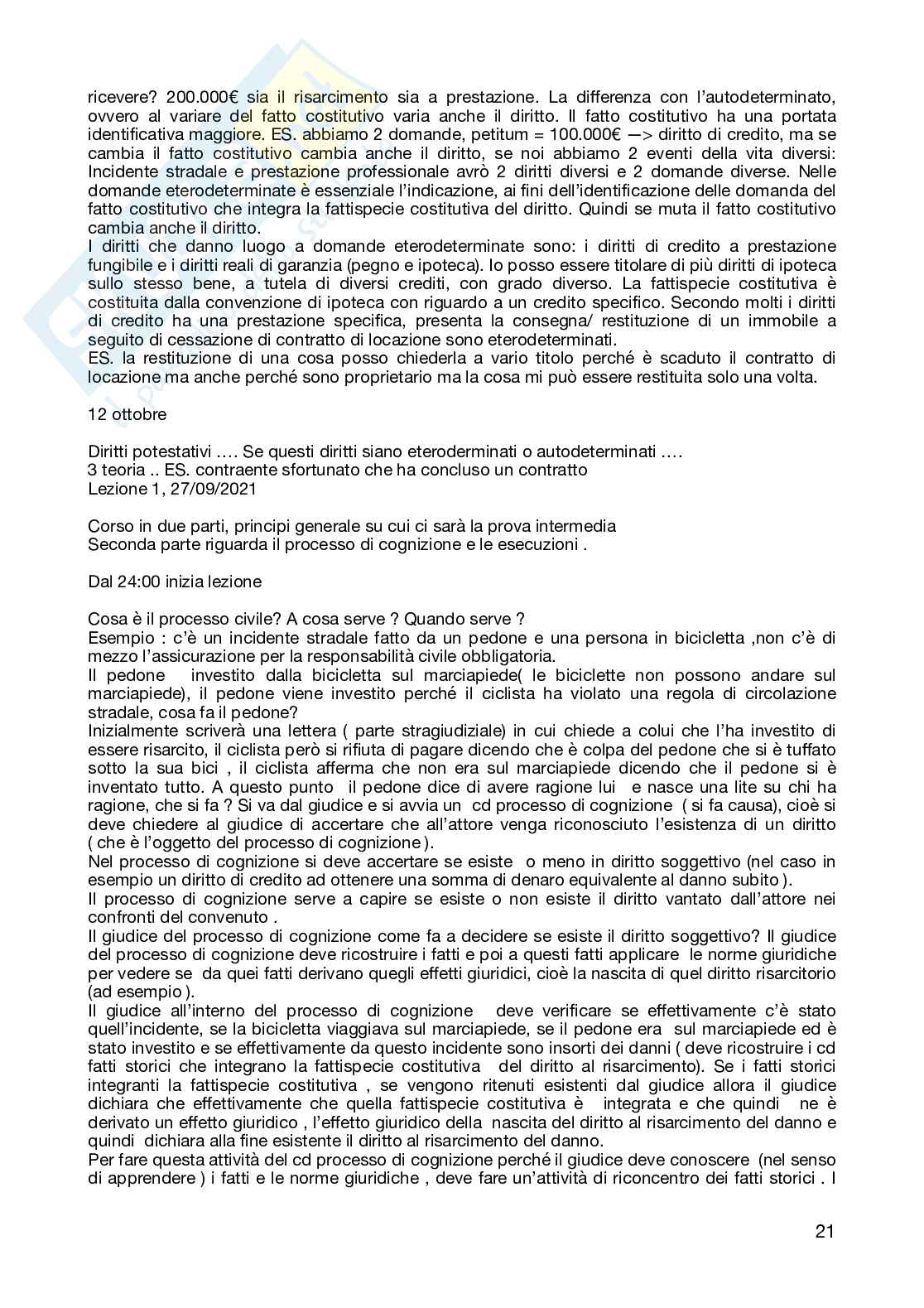 Riassunto esame Procedura civile, Prof. Villata Stefano Alberto, libro consigliato Procedura civile, Caratta, Mandrioli Pag. 21