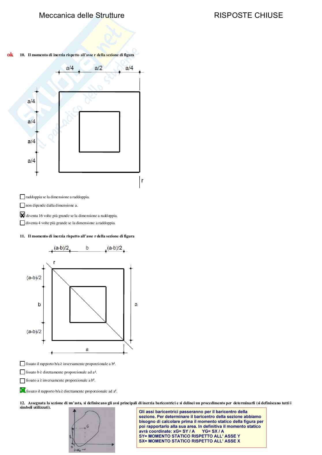 Meccanica delle strutture - Paniere compilato Pag. 6
