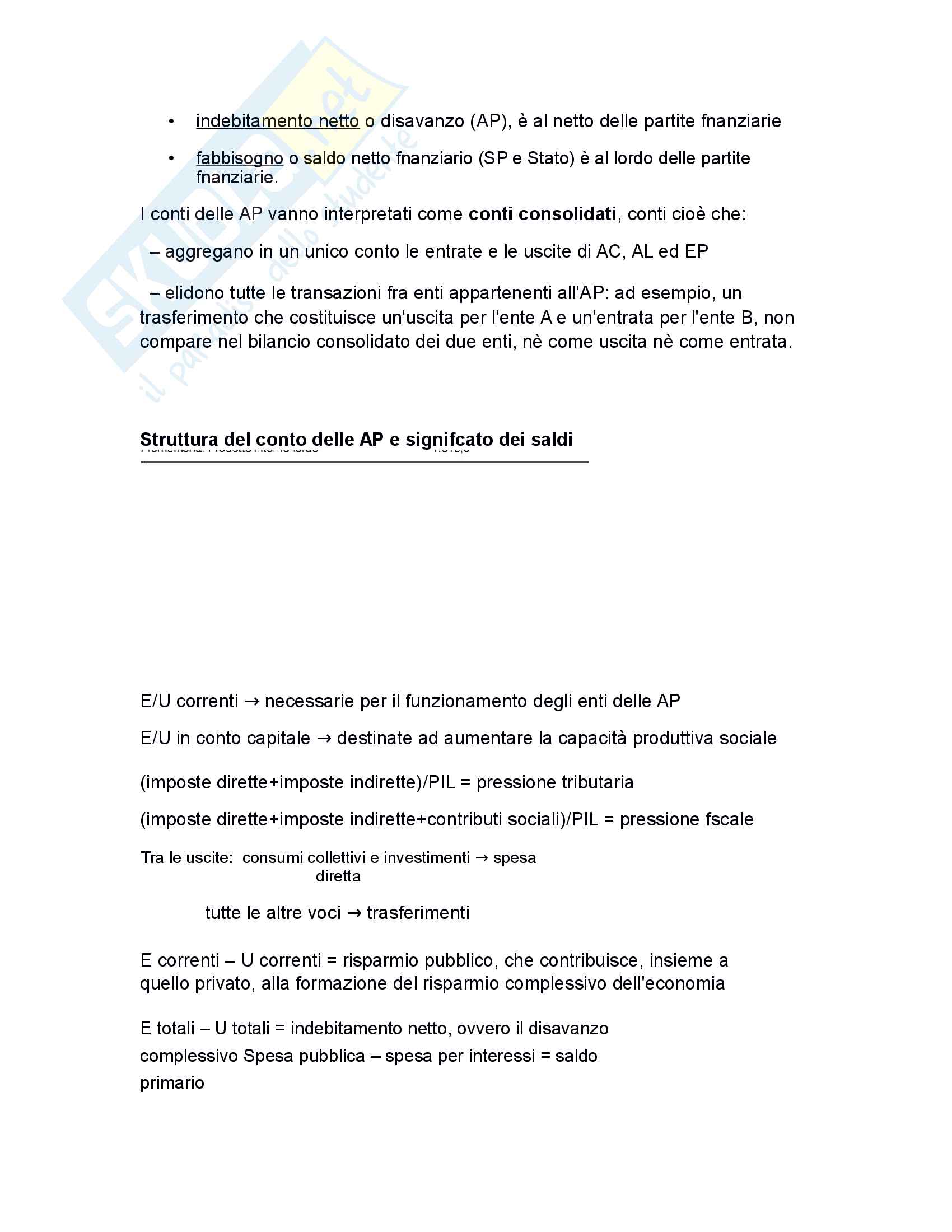 Riassunto esame scienza delle finanze, prof Baldini, libro consigliato Corso di Scienza delle finanze di P .Bosi Pag. 66