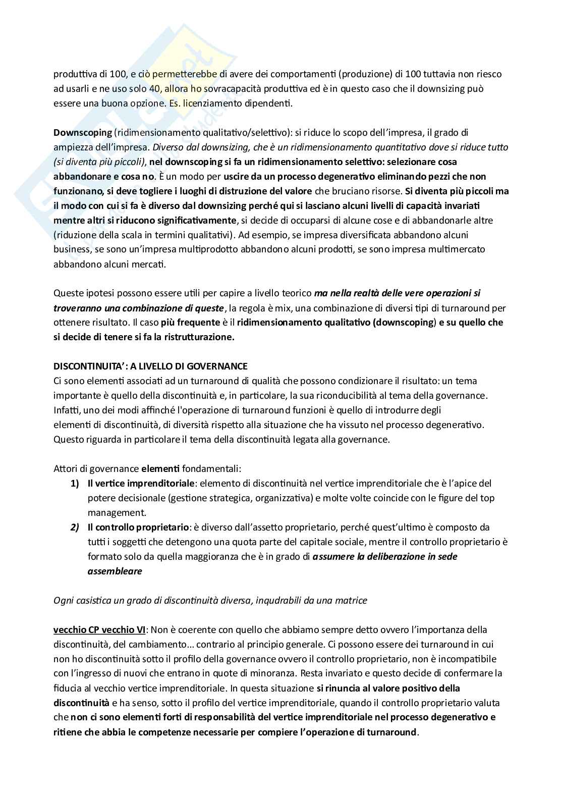 Turnaround Management Pag. 11