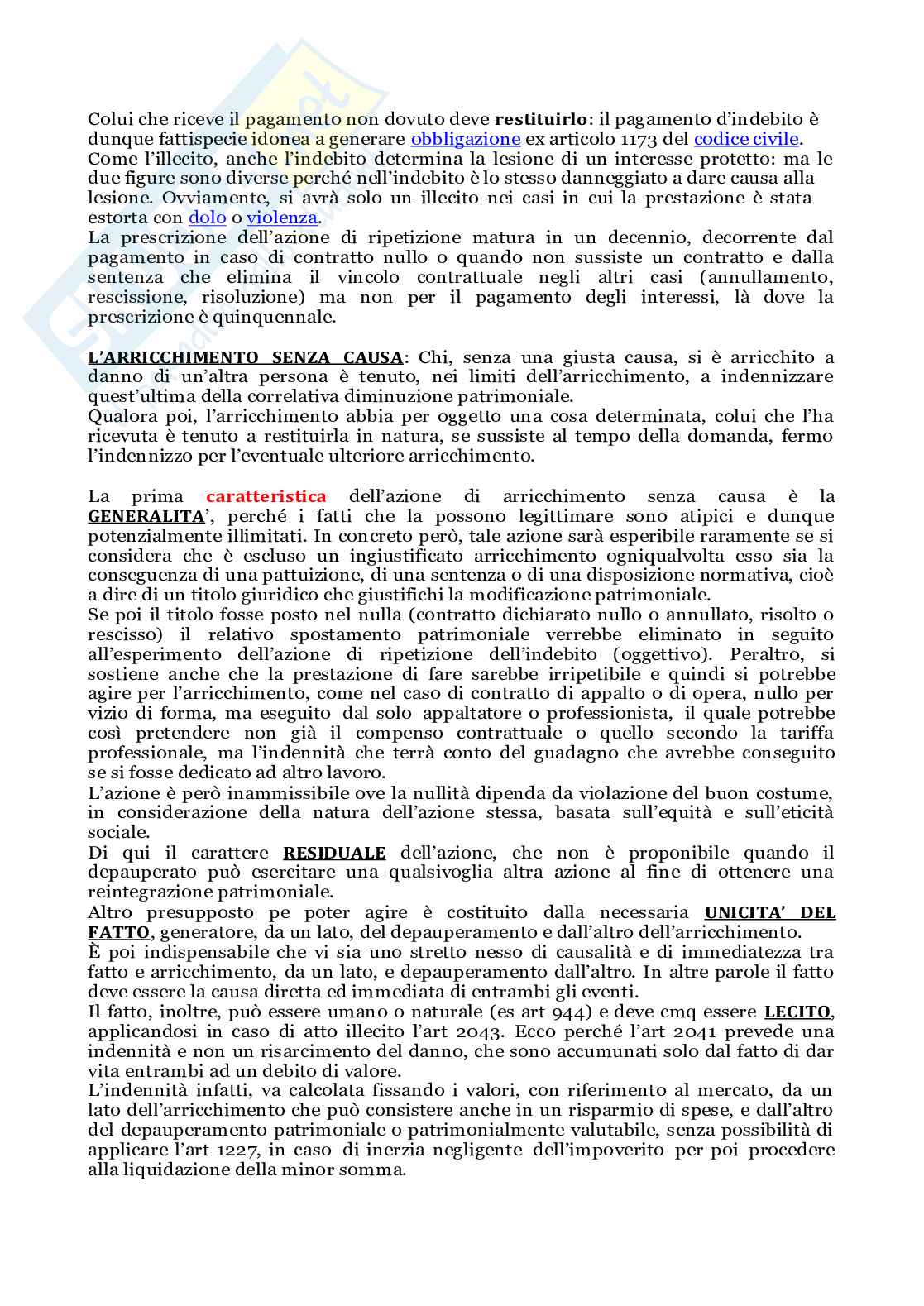 Riassunto esame Diritto Civile, Prof. Ferrara Leonardo, libro consigliato Diritto civile, Gazzoni Pag. 46