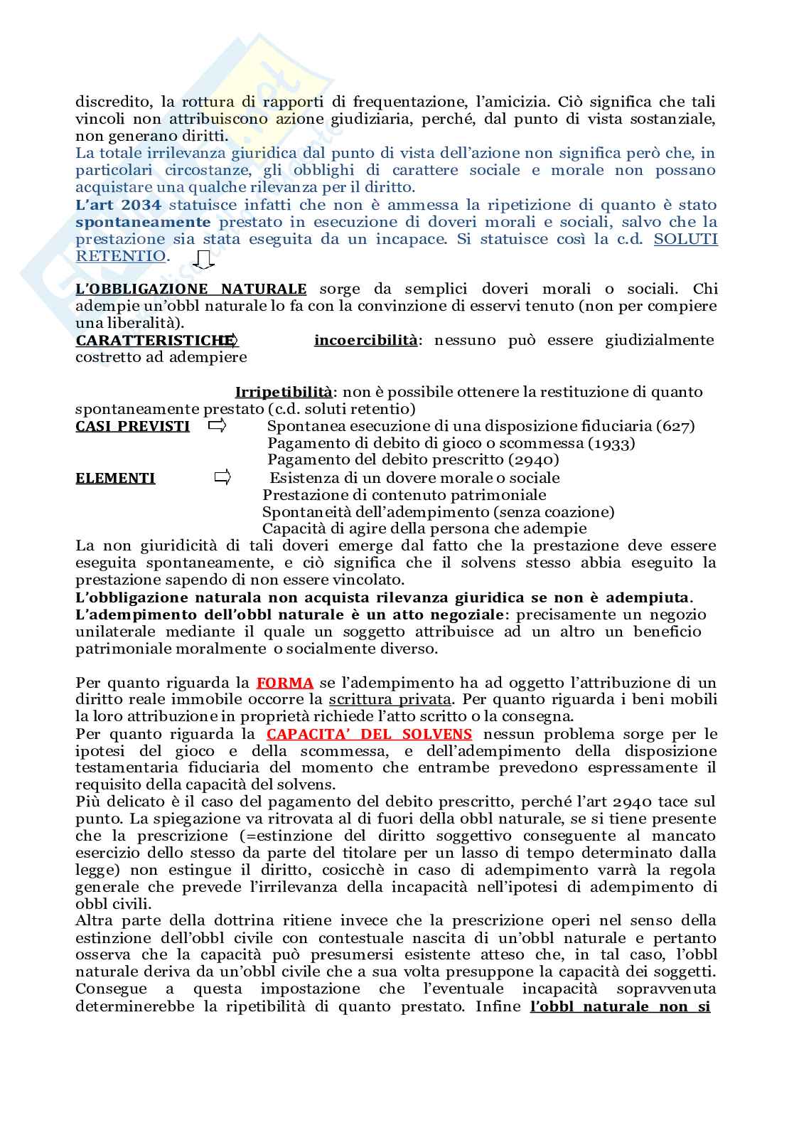 Riassunto esame Diritto Civile, Prof. Ferrara Leonardo, libro consigliato Diritto civile, Gazzoni Pag. 6