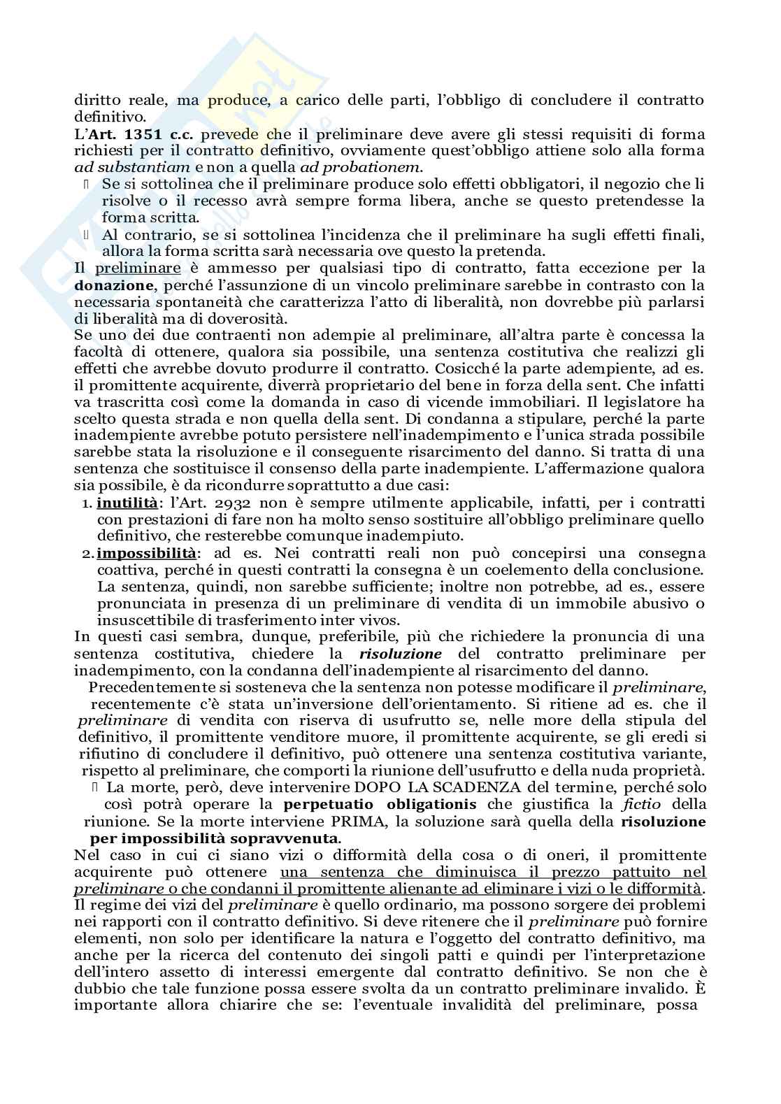 Riassunto esame Diritto Civile, Prof. Ferrara Leonardo, libro consigliato Diritto civile, Gazzoni Pag. 76