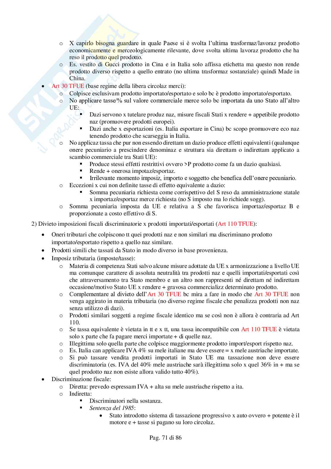 Diritto dell'Unione Europea Pag. 71