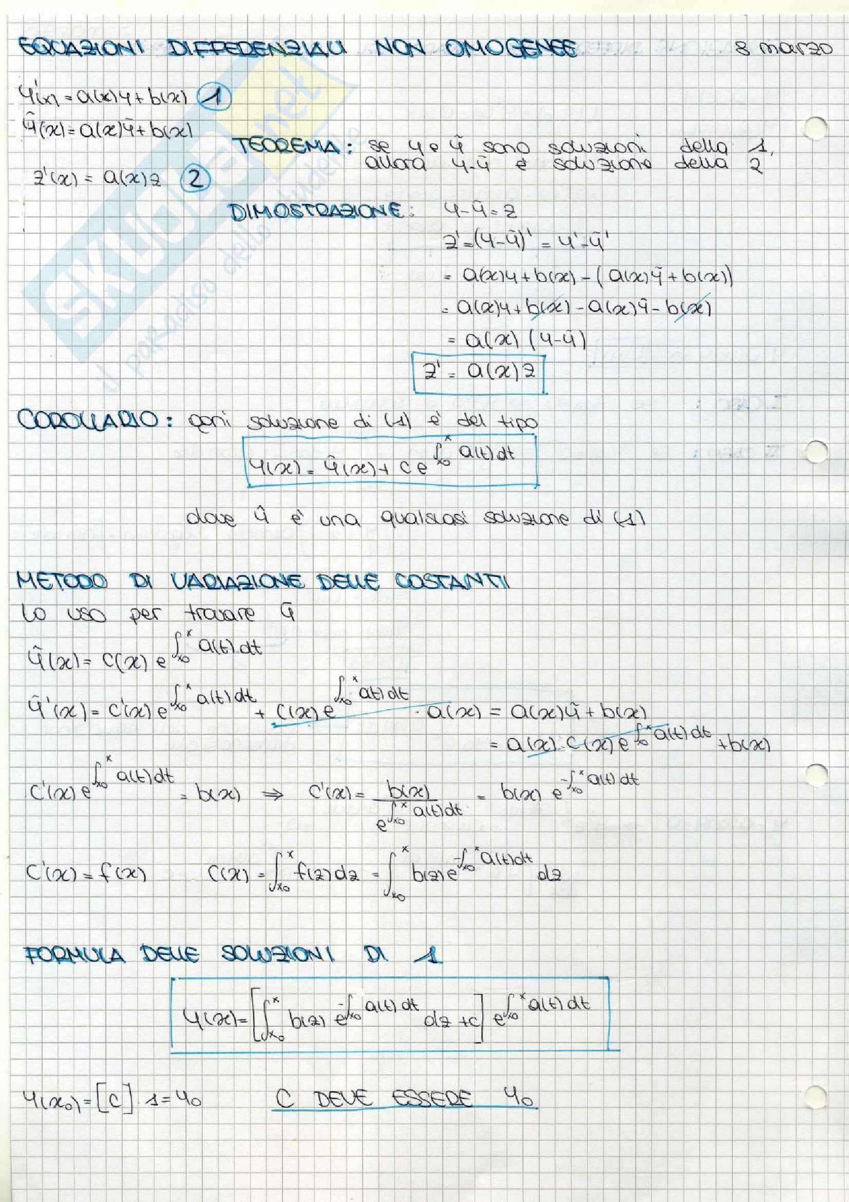 Appunti di Analisi II Pag. 6