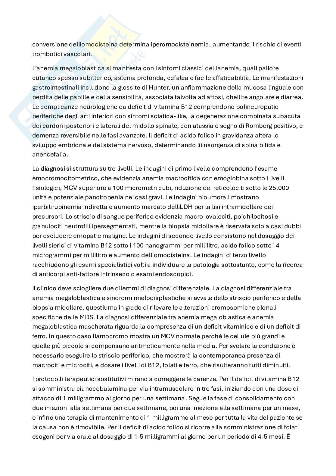 Alterazioni dell'eritropoiesi: basi molecolari, diagnosi e terapie delle sindromi anemiche Pag. 6
