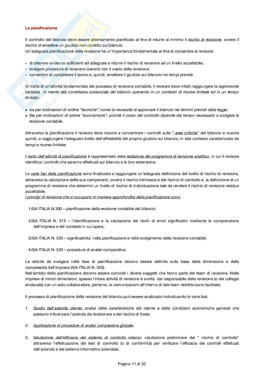 Revisione aziendale  Pag. 11