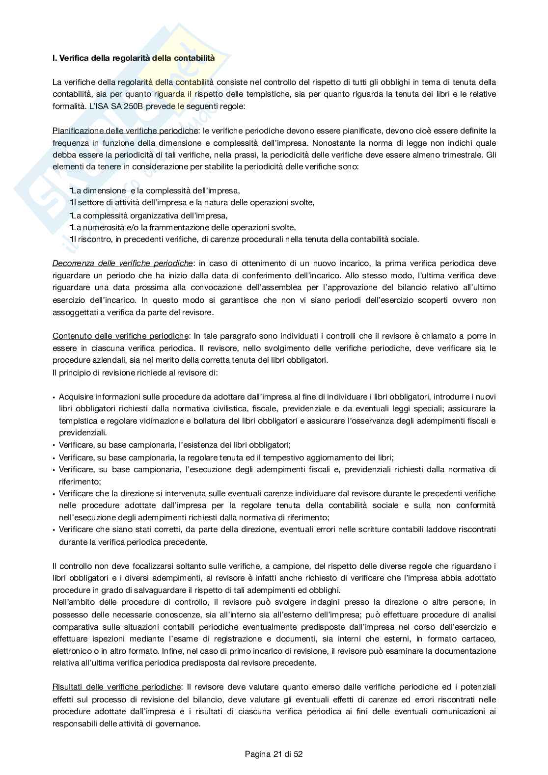 Revisione aziendale  Pag. 21