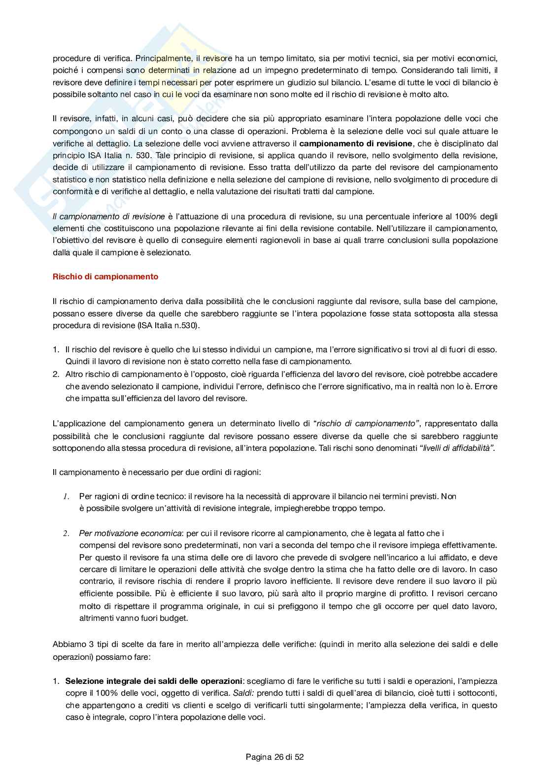 Revisione aziendale  Pag. 26