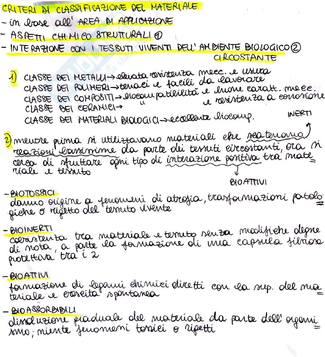 Appunti dettagliati Biomateriali Pag. 26