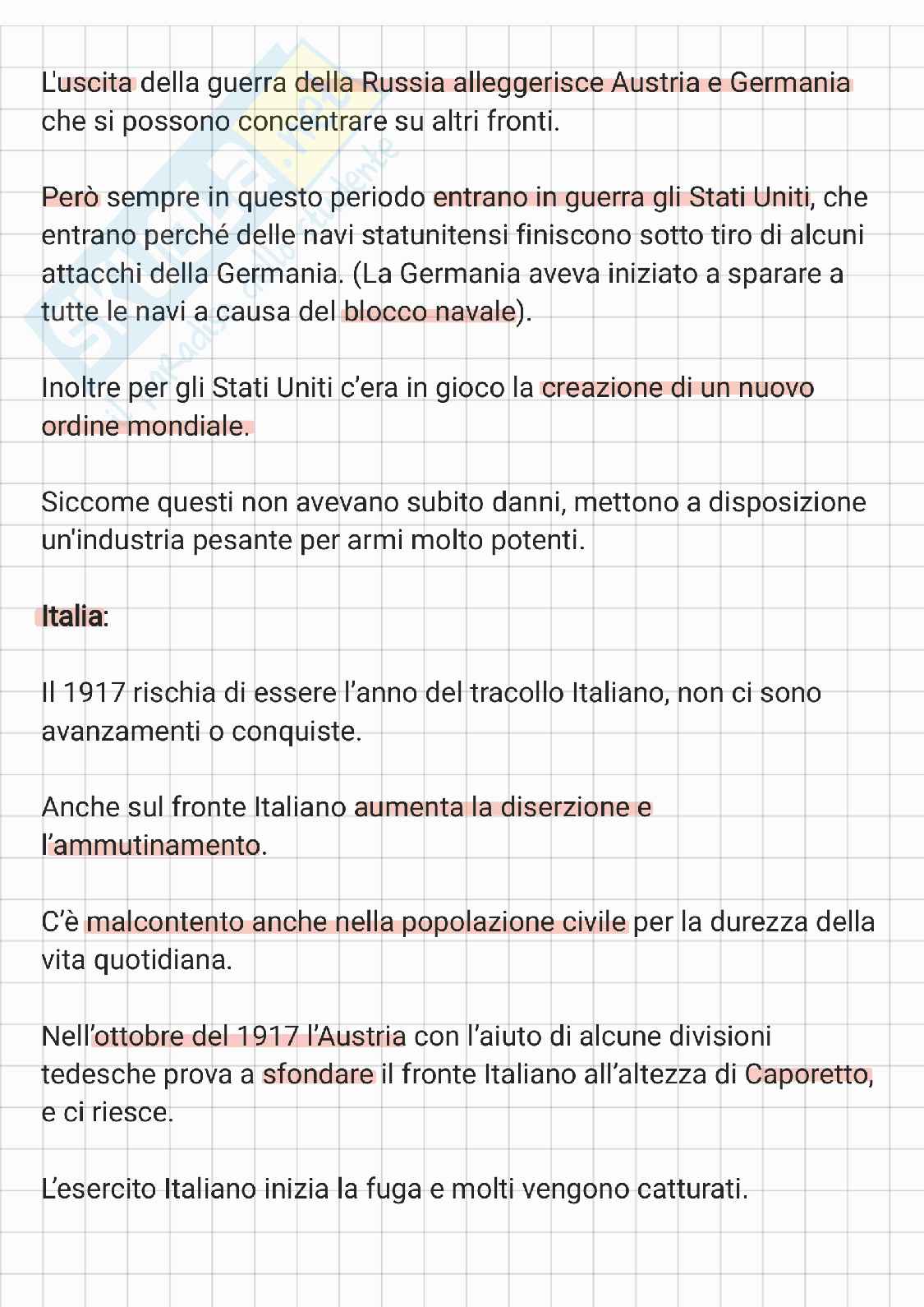 Prima guerra mondiale Pag. 6