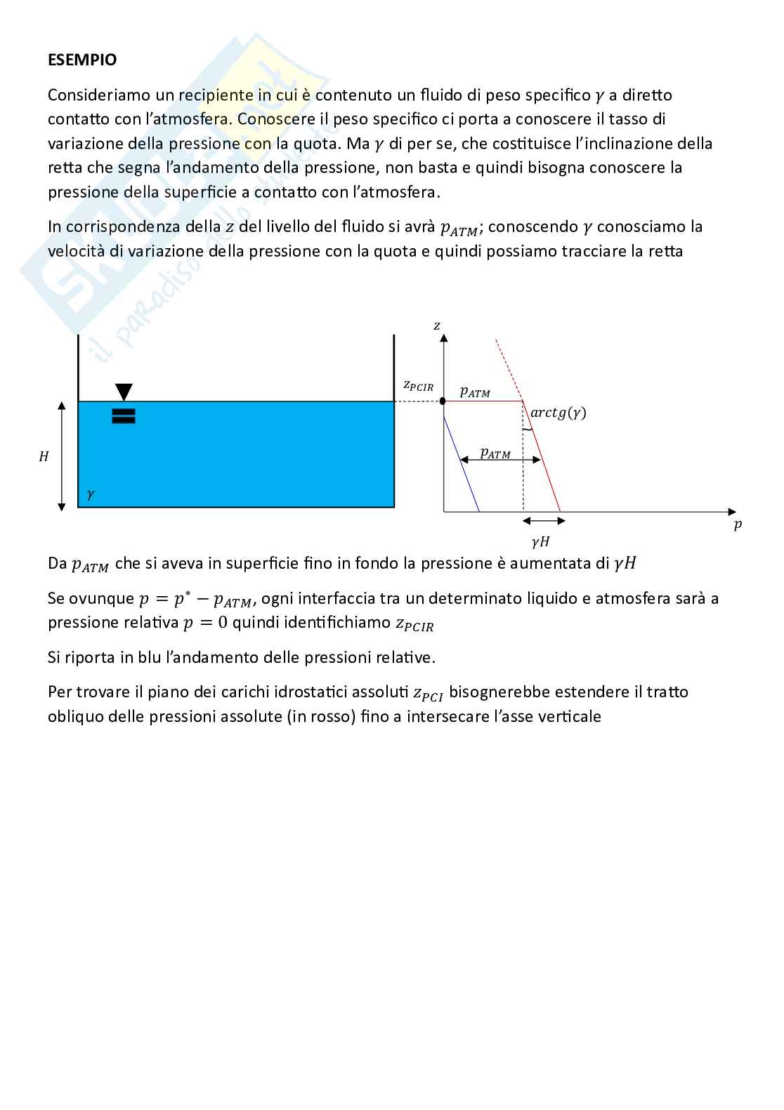 Meccanica dei fluidi, parte 2 - equilibrio statico e legge di Stevino Pag. 11