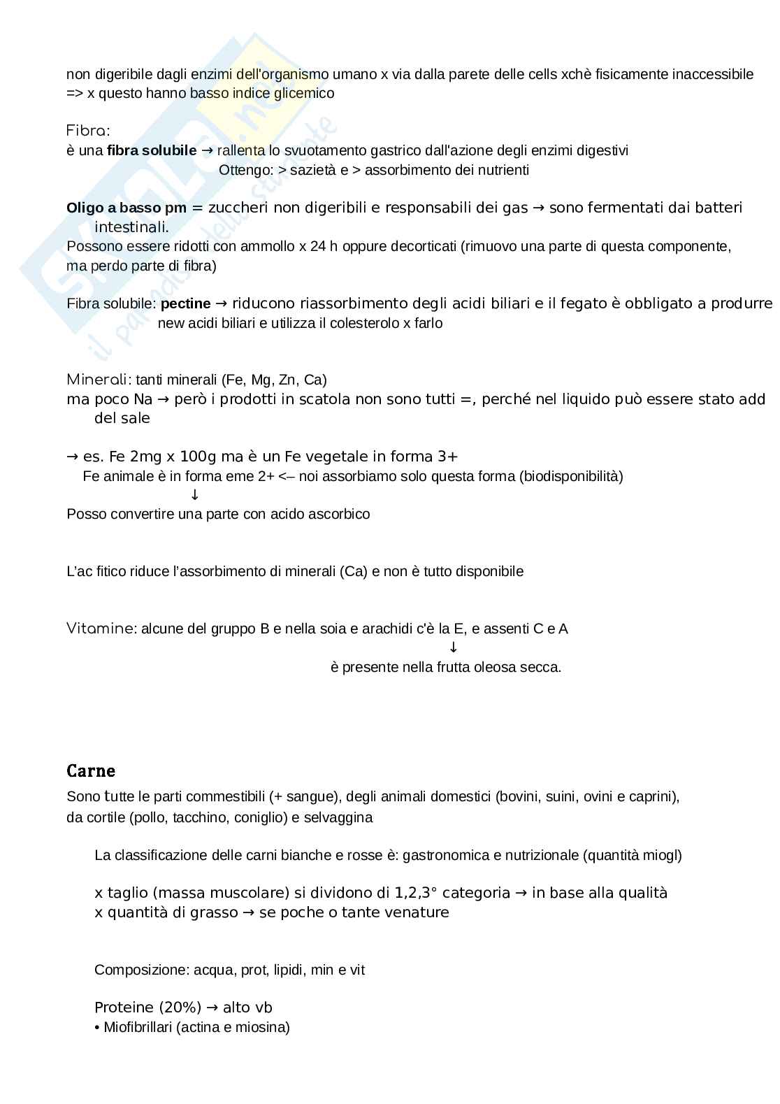 Appunti Valutazione nutrizionale degli alimenti Pag. 16