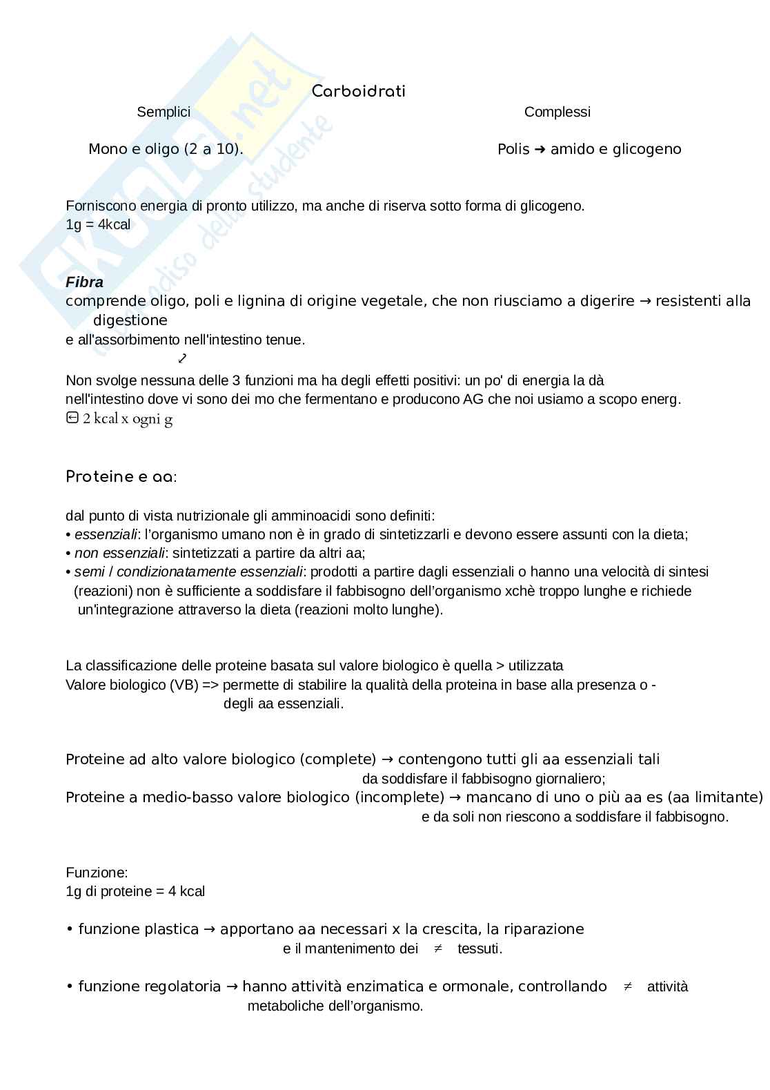 Appunti Valutazione nutrizionale degli alimenti Pag. 2
