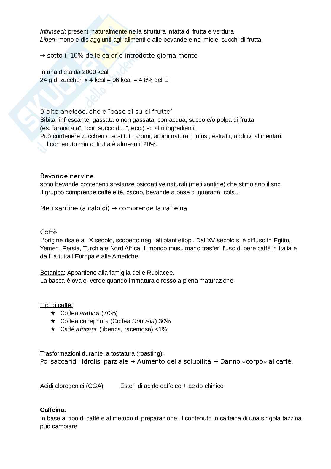 Appunti Valutazione nutrizionale degli alimenti Pag. 36