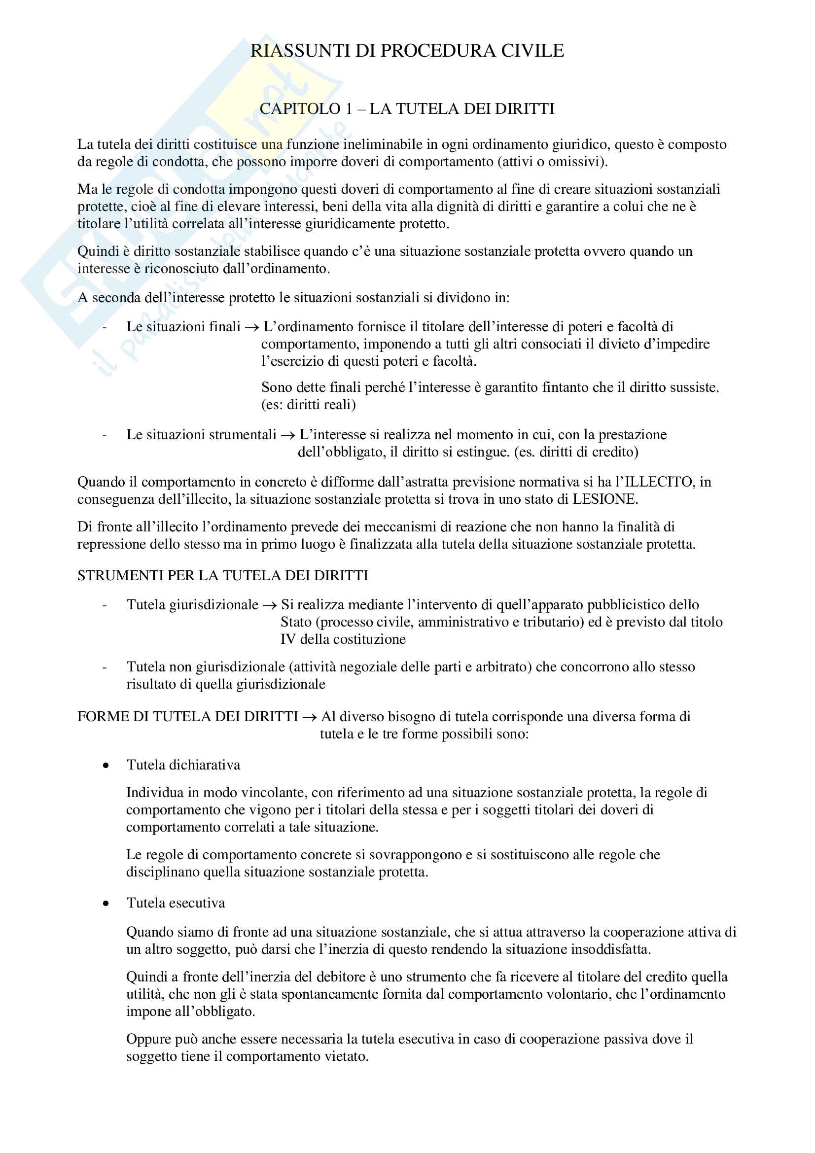 Procedura civile Pag. 1