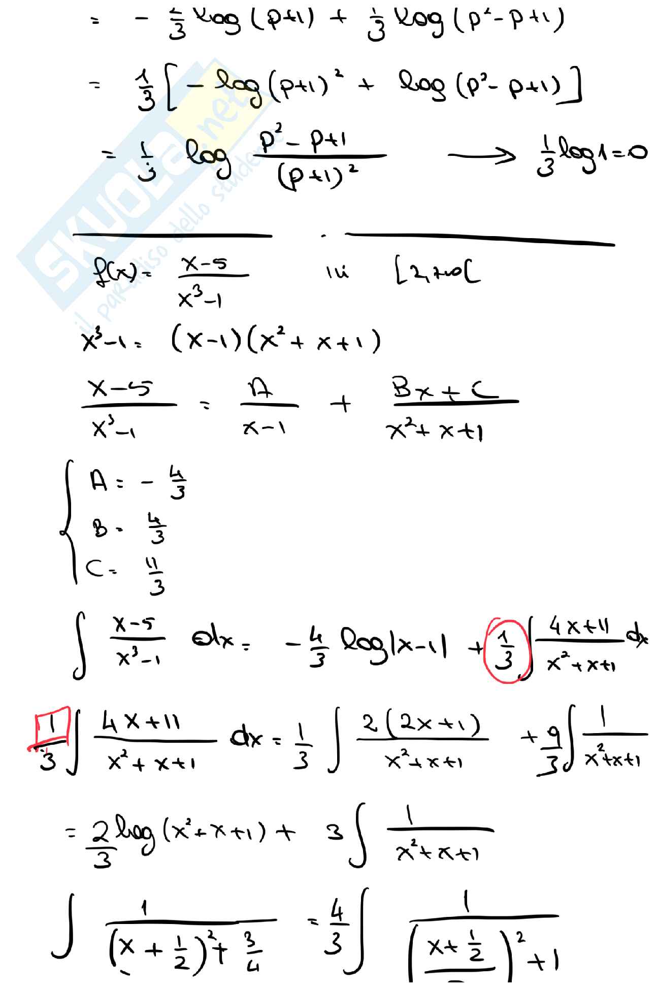 Prove d'esame svolte di Analisi matematica 1 - parte 2 Pag. 31