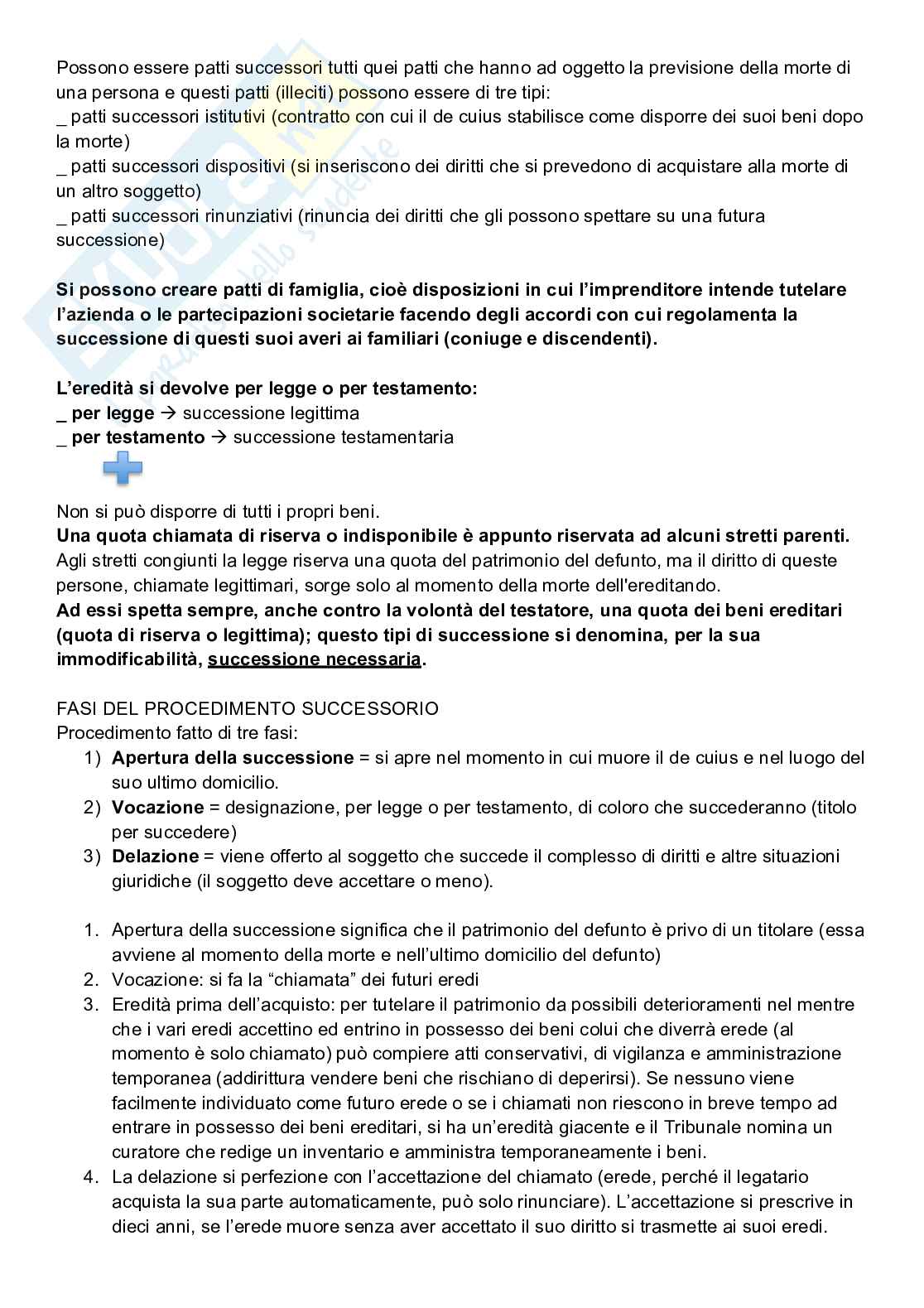Successione a causa di morte e donazioni Pag. 2