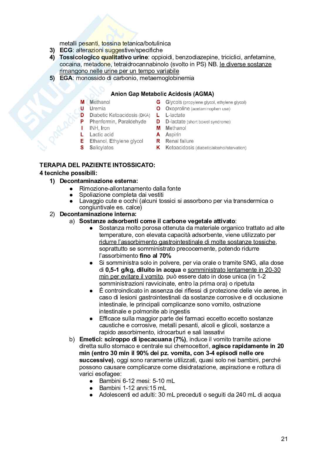 Medicina d'urgenza  Pag. 21