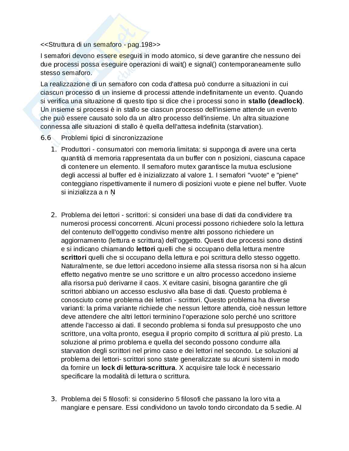 Riassunto Sistemi operativi Pag. 31