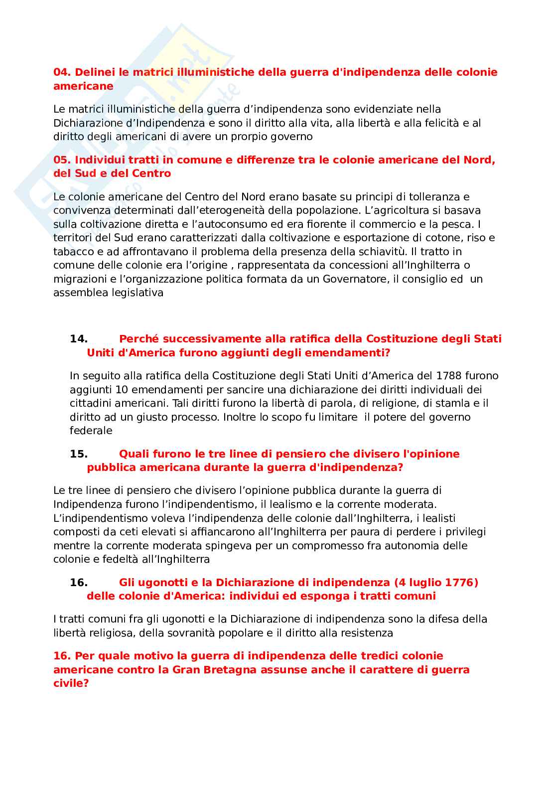 Domande aperte storia moderna Pag. 21