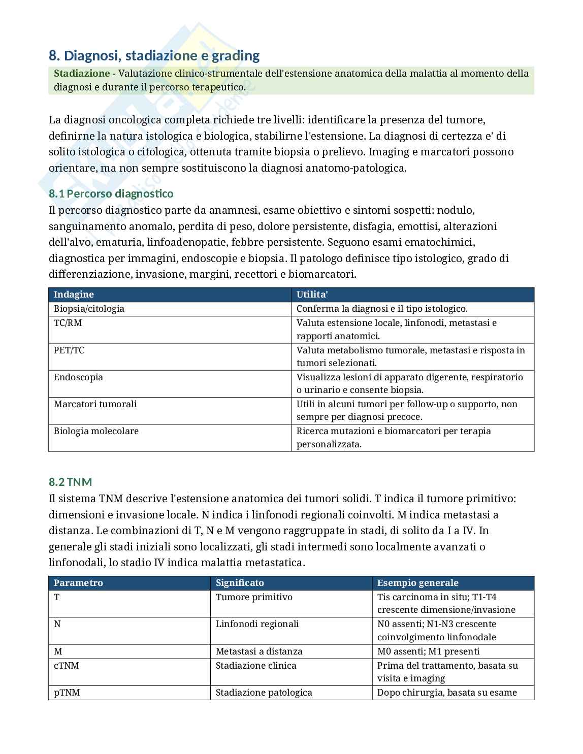 Oncologia - Appunti completi per Infermieristica con domande d’esame Pag. 16