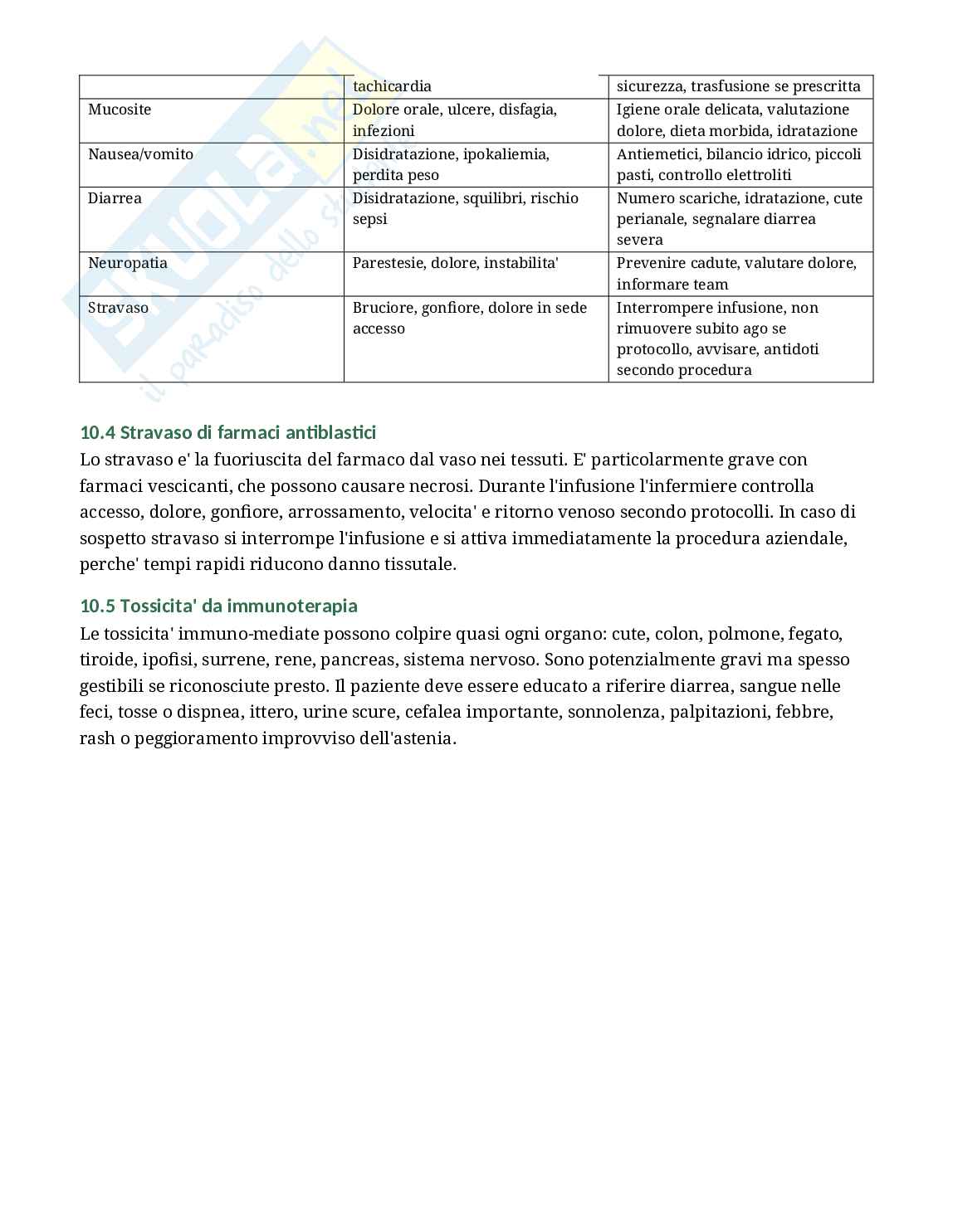 Oncologia - Appunti completi per Infermieristica con domande d’esame Pag. 21