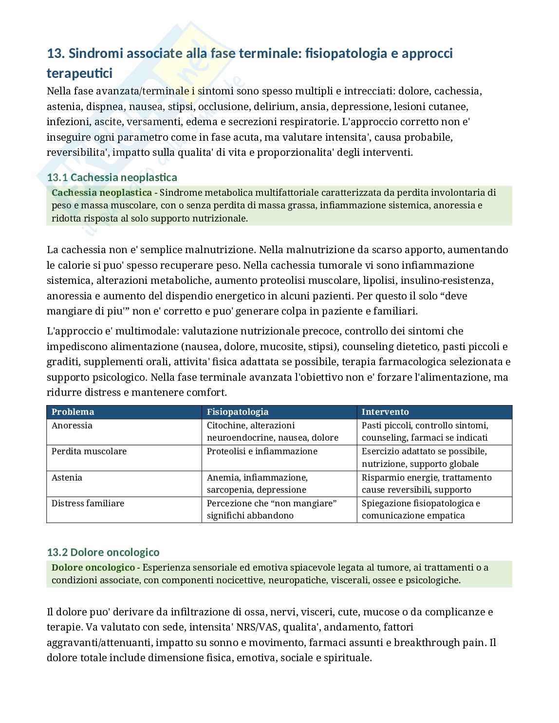 Oncologia - Appunti completi per Infermieristica con domande d’esame Pag. 26