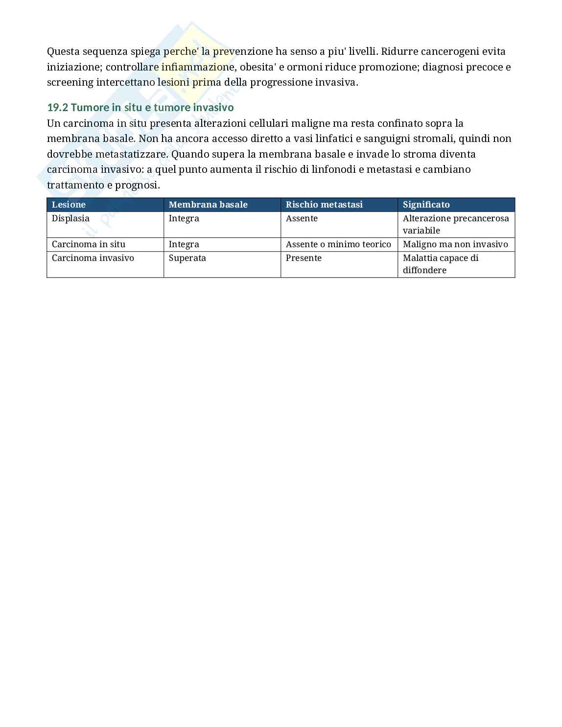 Oncologia - Appunti completi per Infermieristica con domande d’esame Pag. 36