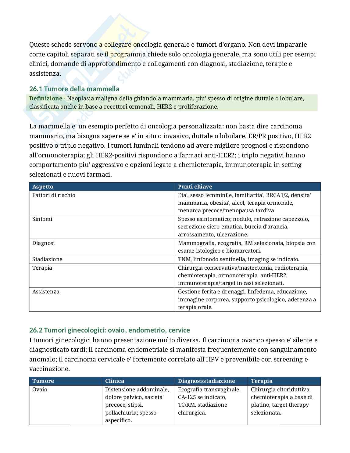 Oncologia - Appunti completi per Infermieristica con domande d’esame Pag. 46