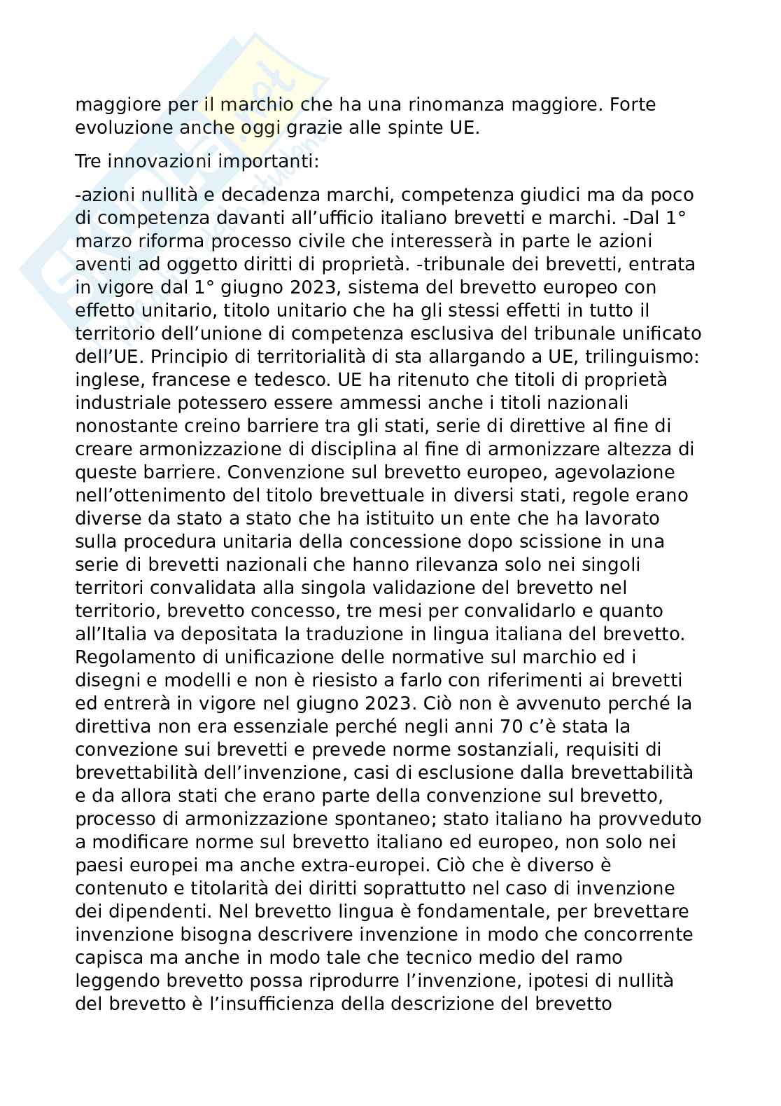 Diritto industriale Pag. 2
