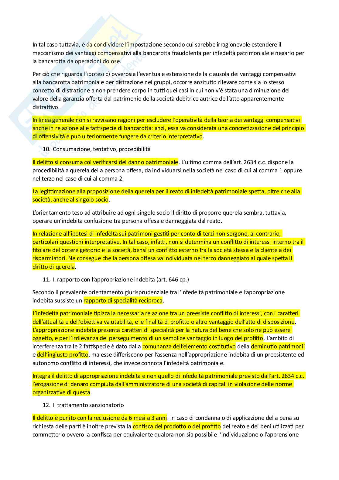 Riassunto esame Diritto penale commerciale, Prof. Monaco Lucio, libro consigliato Diritto penale dell'economia, Mazzacuva, Amati Pag. 36