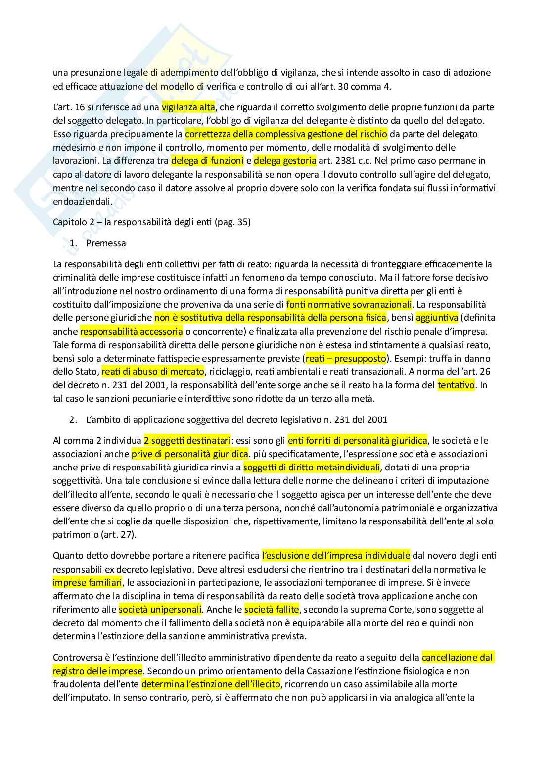 Riassunto esame Diritto penale commerciale, Prof. Monaco Lucio, libro consigliato Diritto penale dell'economia, Mazzacuva, Amati Pag. 6